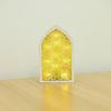 LED Lighted Eid Wood Mosque Ornament Festivals Hanging Pendant Party Supplies for Home Bedroom Living Room Decoration