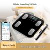 8-Electrode Body Fat Scale with VA Color Screen, High Precision, Rechargeable, Ideal for Weight Loss and Health Monitoring