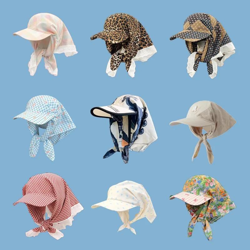 Big Brimmed Baseball Cap 2026 New Headscarf Summer Sunshade Hat Korean Version Butterfly Bow Women's Sun Hat