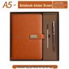 Personalized A5 Notebook Gift Set: Premium Business Diary with Logo Printing for New Year Corporate Gifting.