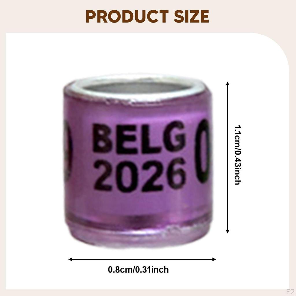 100 Aluminium Identifikationsringe für Tauben, Turteltauben, Kanarienvögel, Unzertrennliche und Wachteln (2026).