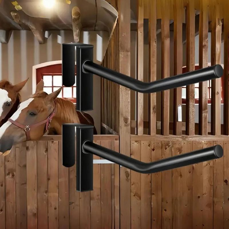 Removable Portables Saddles Holder Rustproofed Saddles Organizers for Horses Tacks Storage Hangs On Fence Trailer Door