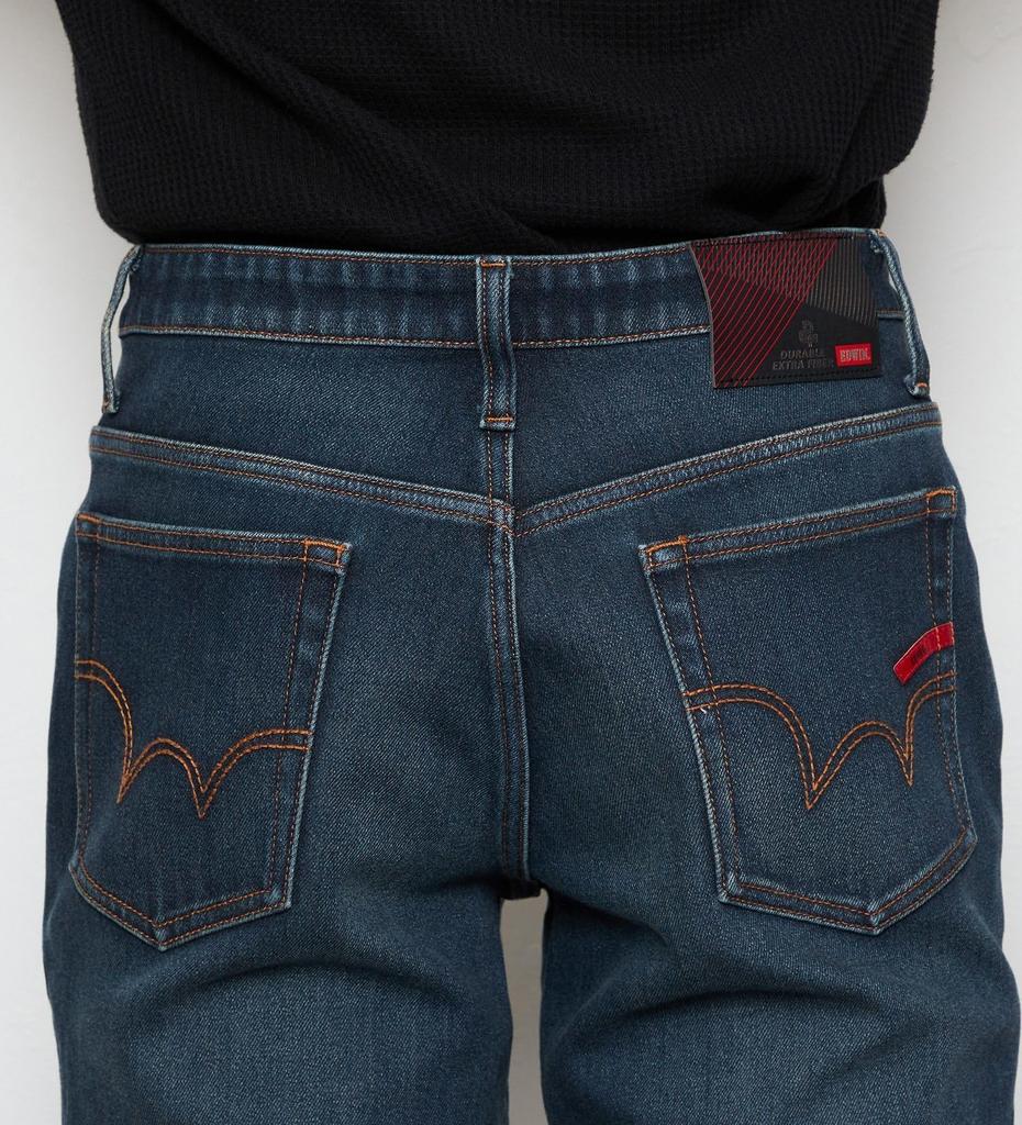 Edwin Motorcycle Riding Denim Highest Dark Men's Jeans, Abrasion-Resistant Pants, Strength, Blue, KDF03-026