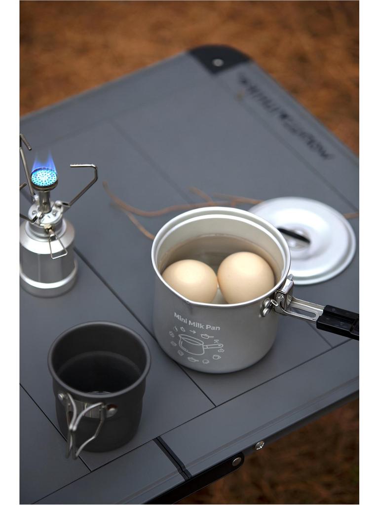 Portable Aluminum Alloy Milk Pot for Outdoor Camping and Picnics - Lightweight Kettle and Stew Pot