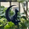 3D Printed Creative Toy Ornaments Moon Cat Decorative Cute Cat Desktop Decoration Crafts Party Home Decor