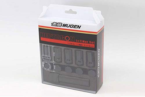 

MUGEN 08181 XXB K0S0 BL Wheel Nut Heptagon Type Octagonal (Black)