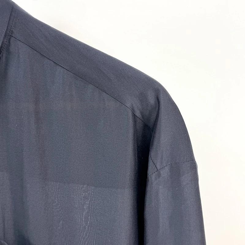Women Satin Blouse Long Sleeve Elegant Office Shirt Female Tie Neck Loose Fit Solid Color Tops Fashion Casual Clothes Summer