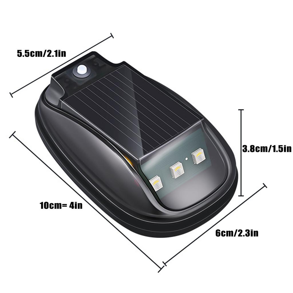 Solar-Autodach-RGB-Stroboskoplicht mit Fernbedienung, Solarbetrieben, Kabinenleuchten, Kein Bohren für LKW, Motorrad, Fahrzeug, Nachtfahrten