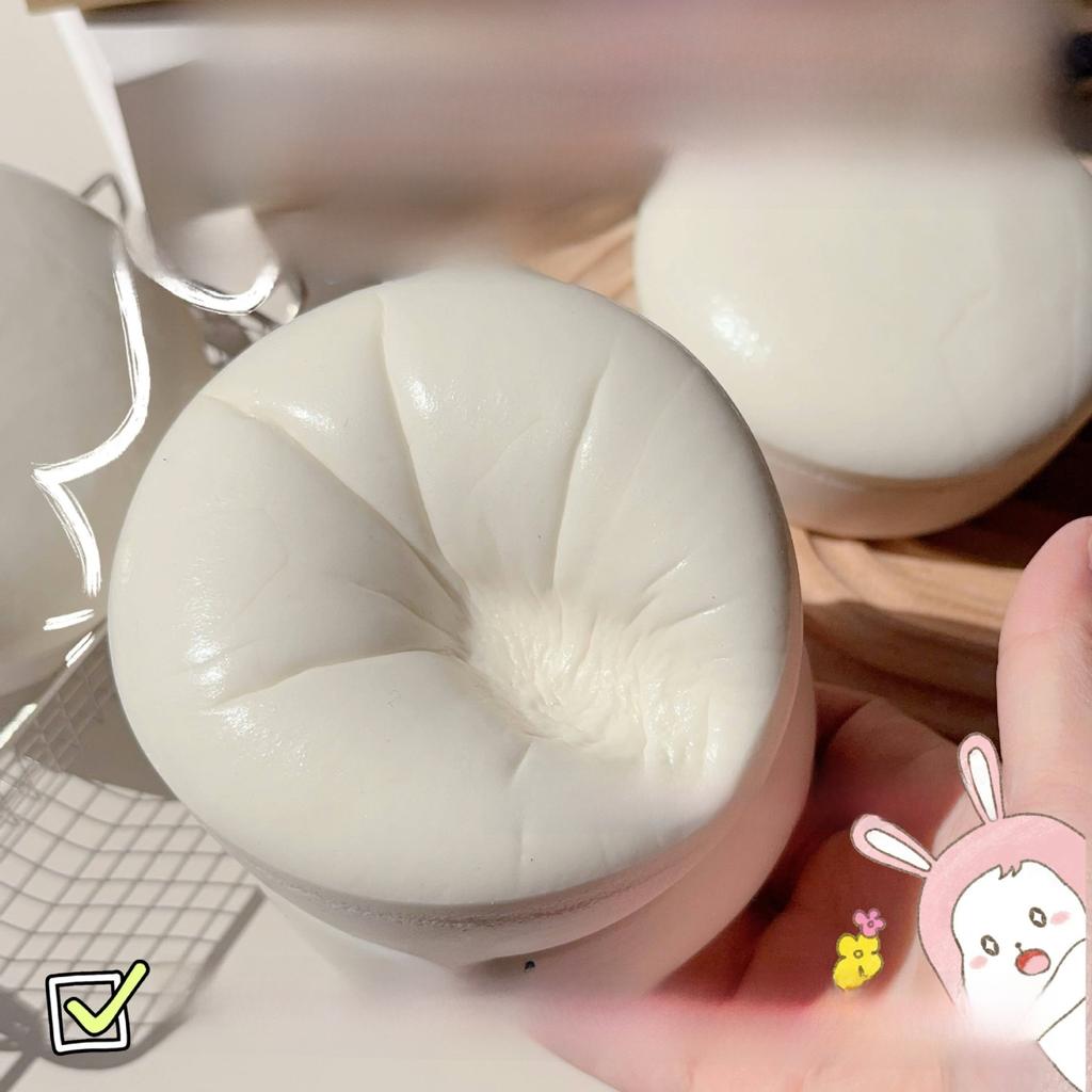 Mochi Pu Milky Sticky Finger Yogurt Cake Fluffy Soft Bread Slow Rebound Round Milky White Big Bun Sensory Toy Girl Squshy Gift