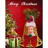Christmas Decoration Merry Christmas Golden Bell Shaped Decorative Items for Xmas Santa Bells for Home Office Decoration