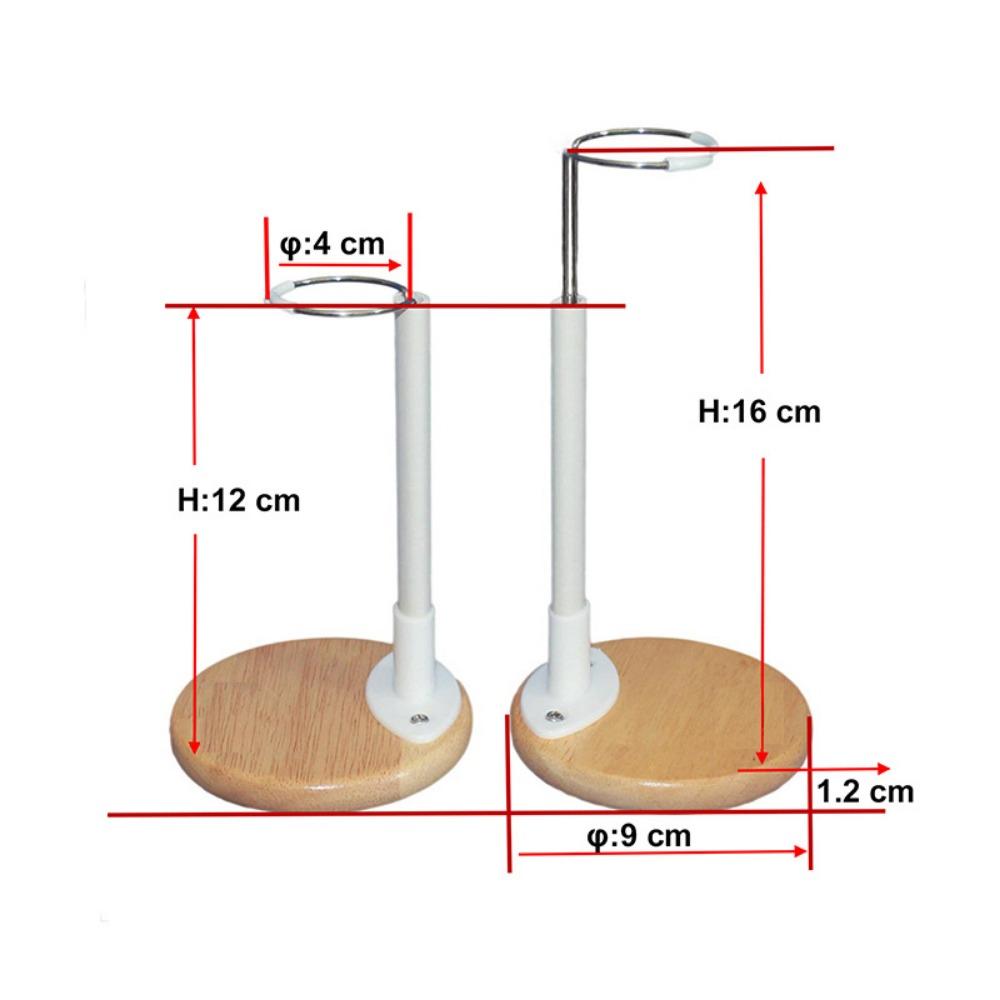 

Plastic Support Doll Stands Wooden Base Supporting Rack New Doll Display Holder Organizer Bracket S