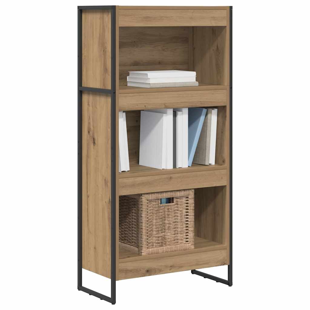 Bookshelf Rustic Oak Design 60 x 30 x 121 cm Engineered Wood