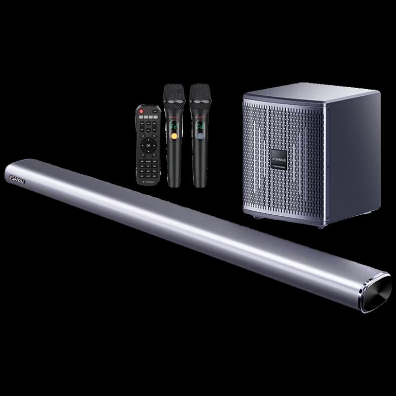 

SANSUI Smart Soundbar TV Speaker with Karaoke & Subwoofer
