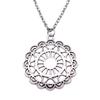 Blume des Lebens Heilige Geometrie Anhänger Antik Bronze Metall Jungen Halskette Trendiges Geschenk
