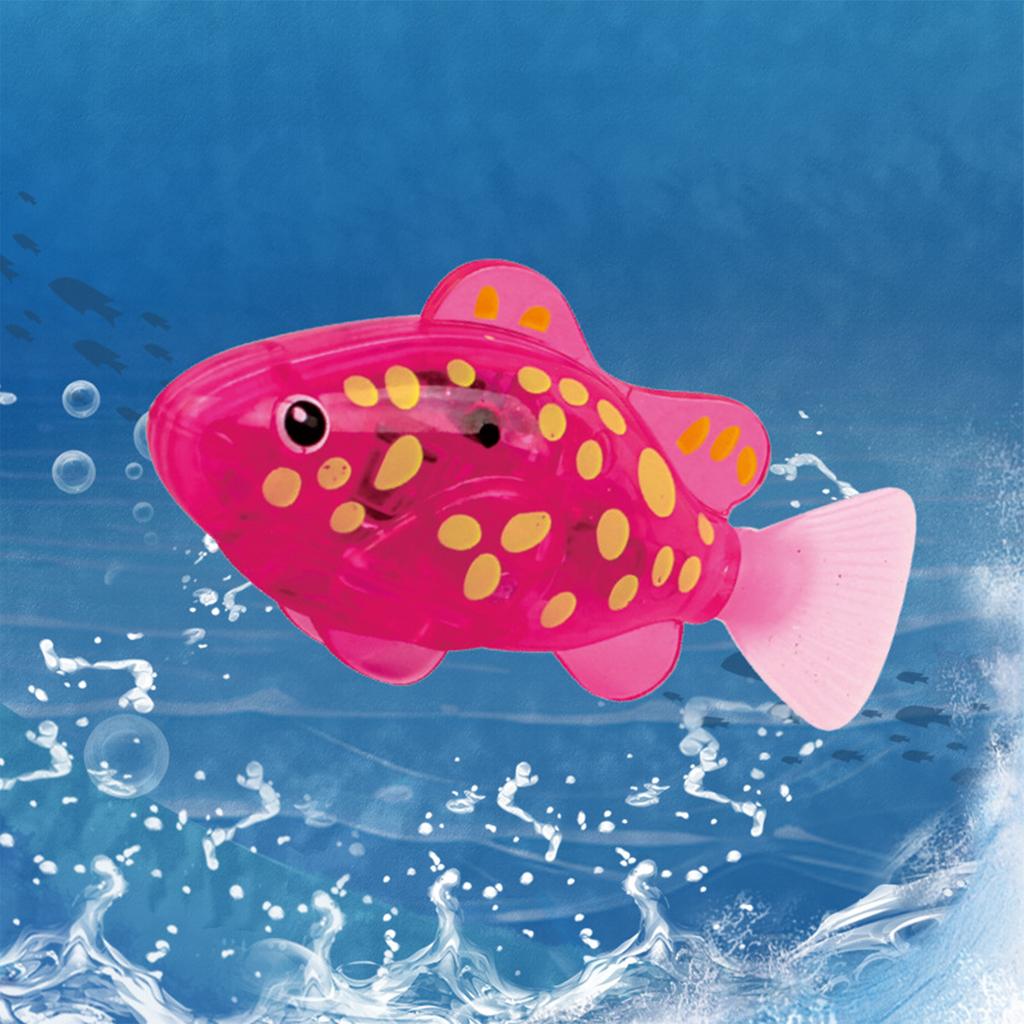1Pc-50Pcs Baby Bathing Light Sensing Electronic Fish Water Play Toy, Simulating Small Fish Swimming,Suitable For Teasing Kittens