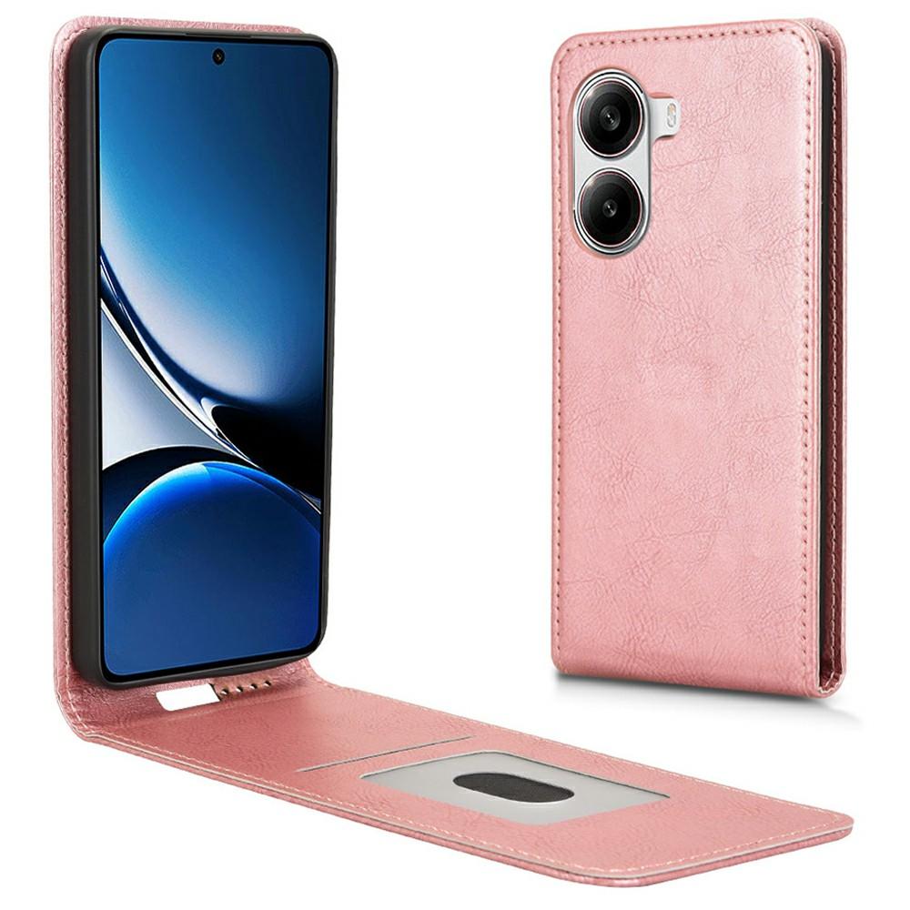 For Xiaomi Poco X7 Pro 5G/Redmi Turbo 4 5G Case with Card Slot Magnetic Vertical Flip Leather Phone Cover