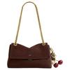 Bolso Bandolera Chelsea 30 Correa de Hombro Ajustable de Cadena Dorada Cierre de Botón a Presión Bolsillo Interior con Cremallera Piel de Ante Grande CEN57-B4Z5D