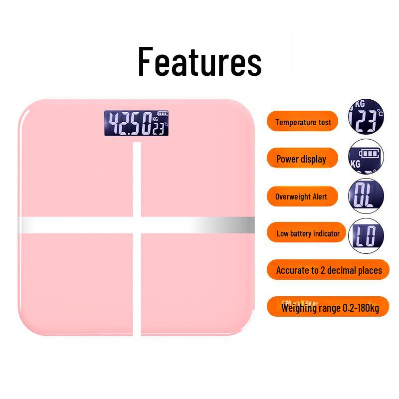 Inteligentna waga do pomiaru masy ciała: Jednoczęściowa waga elektroniczna do użytku domowego