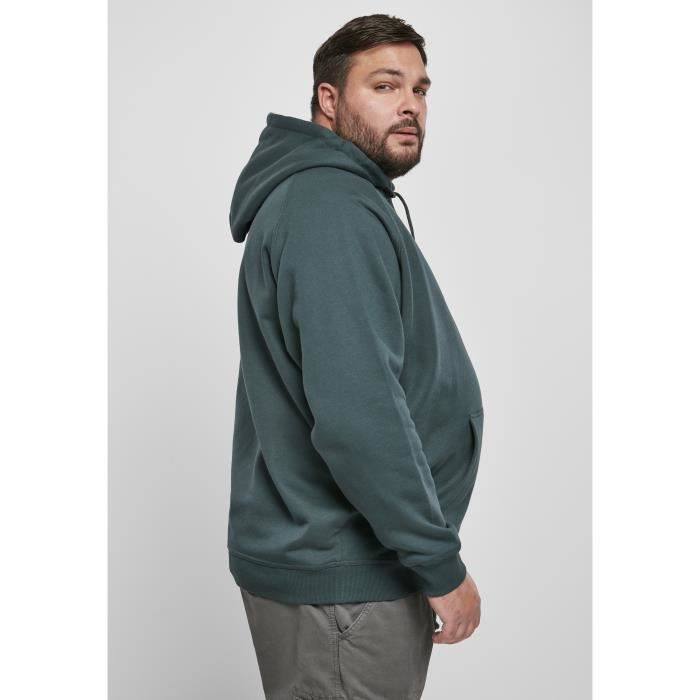 Sweatshirt à capuche - Urban Classics - Grandes tailles - Vert bouteille - Homme - Manches longues