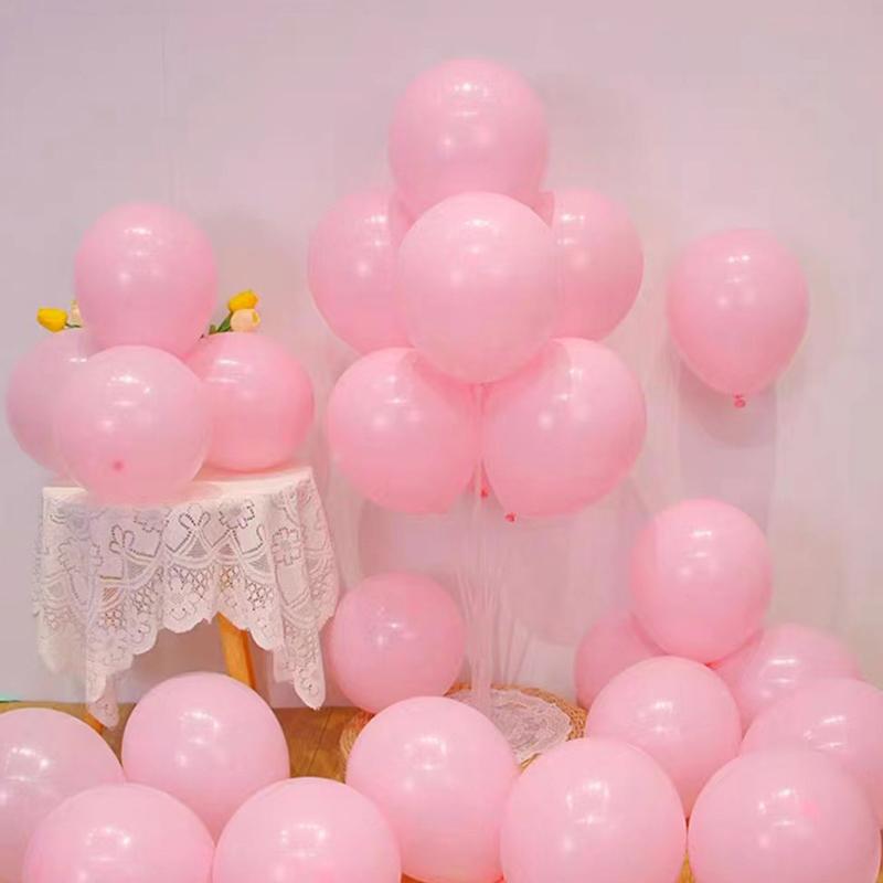 50PCS/Pack Round Balloon Mix Color Balloon Random Color Inflater DIY Decorating  Suitable For Holiday Birthday Event Wedding ZYF