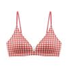 Women Invisible Seamless French Deep V Triangle Wireless Thin Strap Push Up Bra For Small Breast