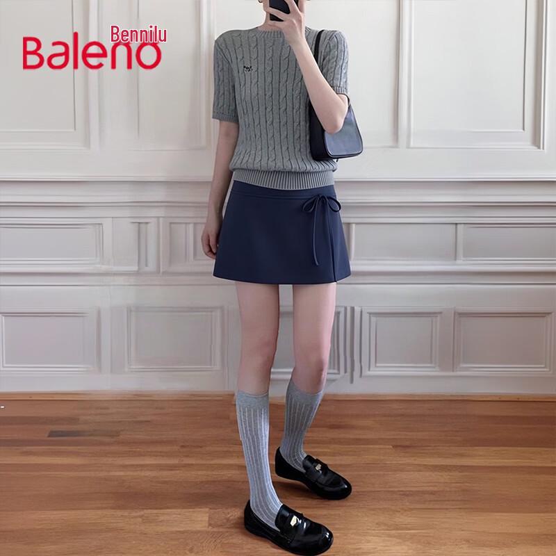 Baleno Women s Tie-Waist A-Line Mini Skirt L