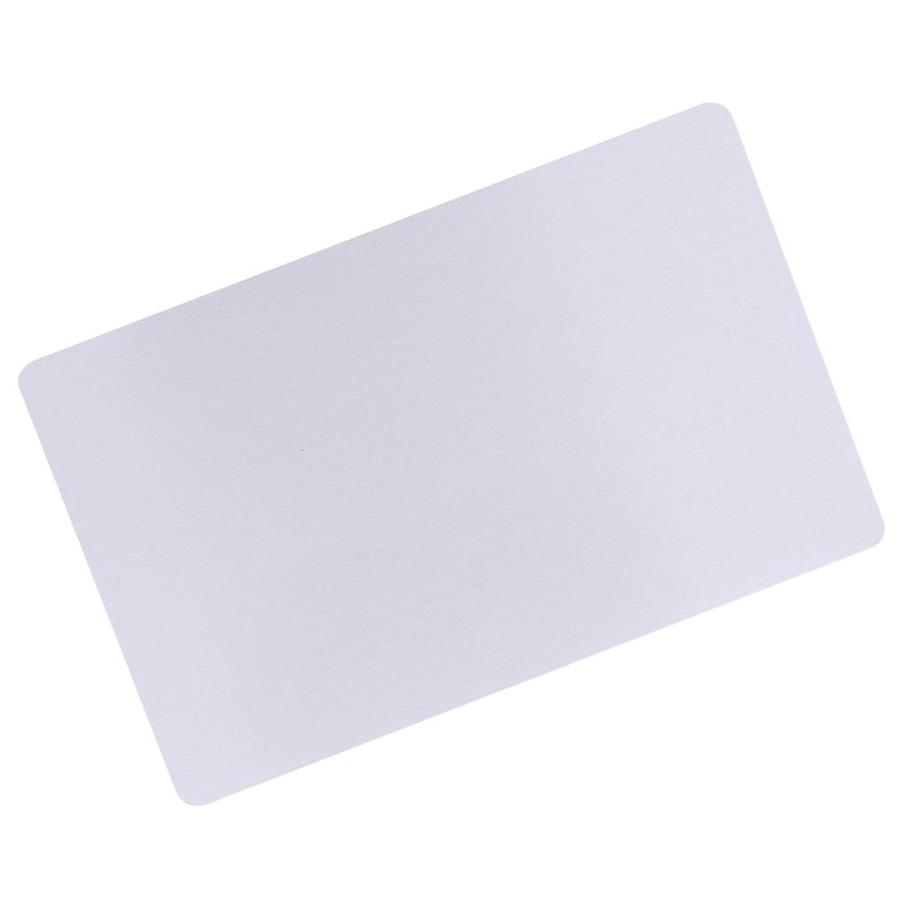 50Pcs Impressive Blanks Laser Mark Engraved Metal Business Visiting Name Cards (Sliver)