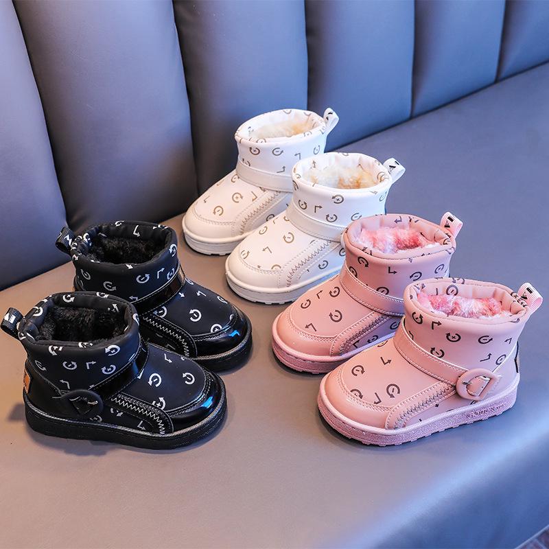 Winterstiefel für Kinder: Abriebfeste, Dicke, Warme, Rutschfeste Modestiefel mit Zusätzlichem Fleece für Jungen und Mädchen