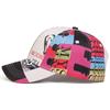 Men Color-blocking Letter Print Baseball Cap Outdoor Adjustable Sunscreen Leisure Hat Spring Autumn Travel Tourism Beach Vacation