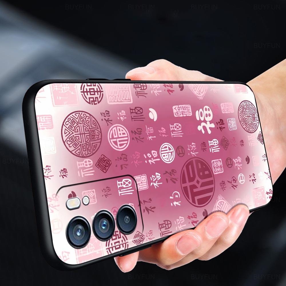 Chinese Words Catchphrase Free Trend Phone Case For Oppo Reno 13 12 11 10 7 F Find X5 X6 A98 A80 A79 A78 A57 A17 Pro 5G Soft TPU