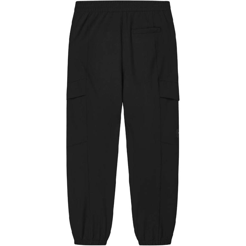 FILA Heritage Comfortable Solid Color Woven Casual Pants Men bottoms Black F11M448802F-BK