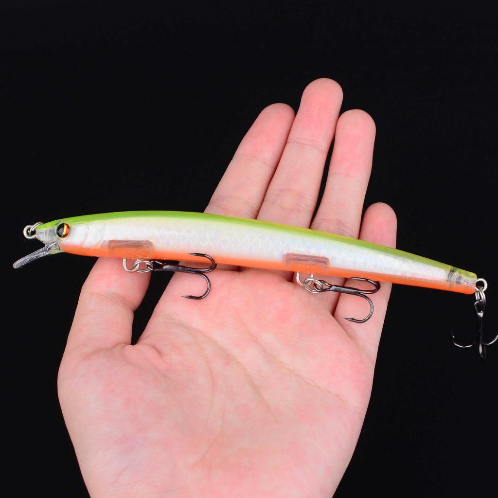Flying Minnow Laser Fishing Lure - Floating, Long Cast for Bass & Freshwater/Sea Fishing