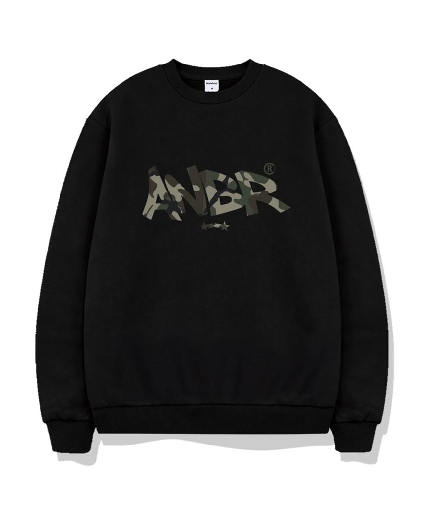 ANEWBROS Camo Stamp Oversized Sweatshirt 5 Colors [Anbm_9006]