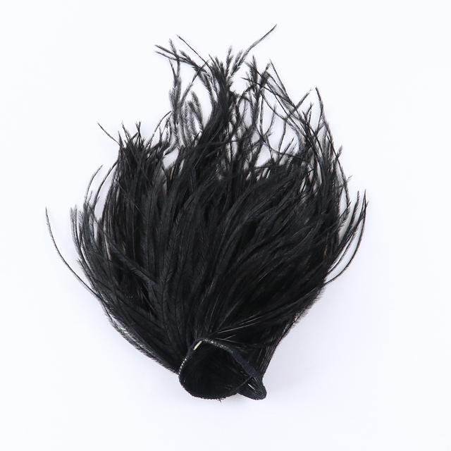 Feather1Meter White Ostrich Feathers Trim Fringe 10-15/15-18/18-22cm Plumes Ribbon For Wedding Crafts Dress Sewing  Party Accessories