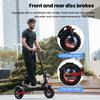 iScooter iX5S Electric Scooter 1000W 15Ah 11'' Off-Road Pneumatic Tires speed 25KM/H 60-65KM Range Adult Electric Scooters