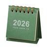 2026 Mini Desk Calendar Jan.2026-Dec.2026 12 Monthly Planner Small Standing Flip Calendar with Twin-Wire Binding for Home Office