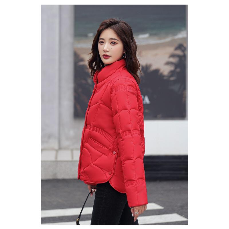 TIFICY Women's Fashion Casual Fall Winter Solid Color Print Long Sleeve Jackets & Coats Down Coats
