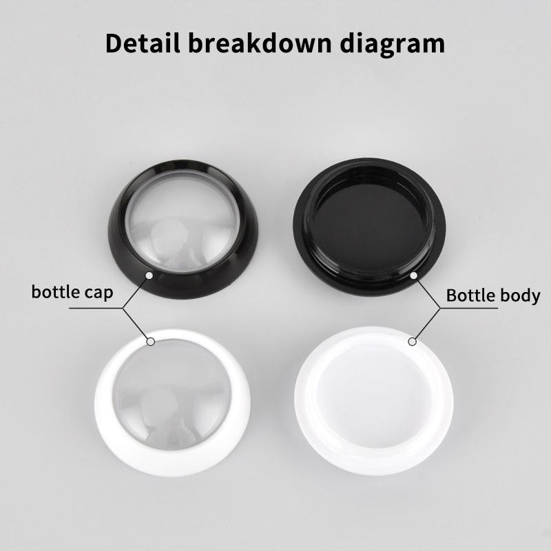 10 Stück Nachfüllbare Flasche Kosmetik Leer Nagel Glitzer Nagel Dekoration Box Tiegel Topf Lidschatten Lippen Behälter Box