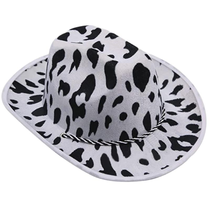 Western Styles Cowgirl Hat Unisex Hats Fits Most Women Men for Theme Party