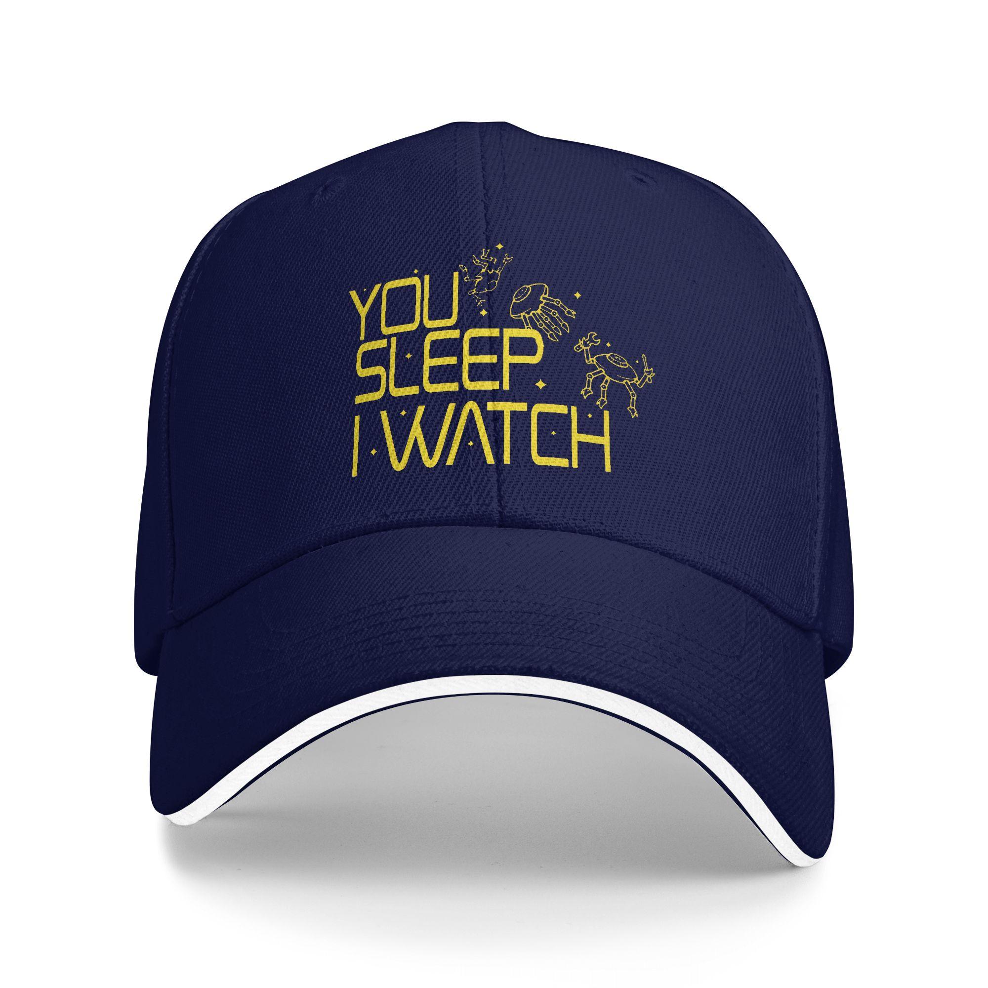 

Project Hail Mary YOU SLEEP I WATCH Baseball Caps Retro Sandwich Hat Unisex Style Adjustable Dad Hat Activities One Size темно-синього кольору
