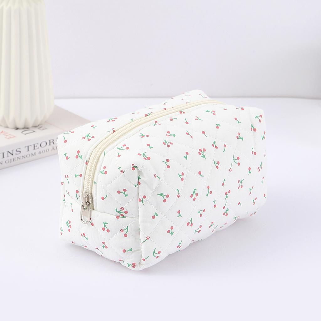 1 Pc Exquisite Bowknot Single-layer Pencil Case, Floral Pattern Design Storage Bag, a Must-have for Back To School Season