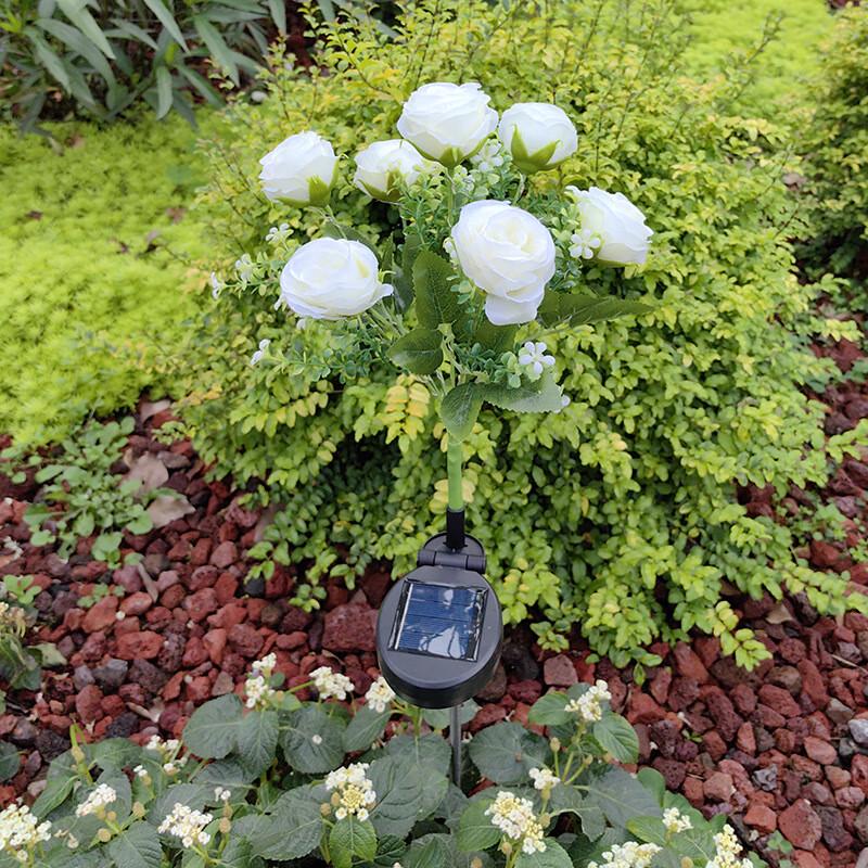 

Solar Powered LED Rose Garden Stake Light