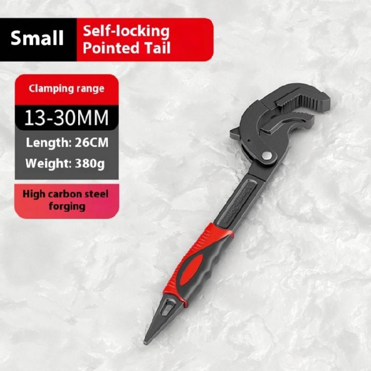 Open End Wrench Multifunctional Adjustable Automatic Locking Fast Pipe Clamp Carbon Steel Water Pipe Manual Repair Tool