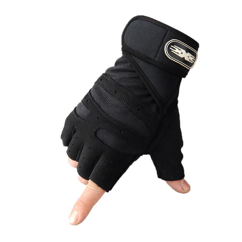 Fitness gloves men's and women's cycling wear-resistant and non-slip long wrist guards