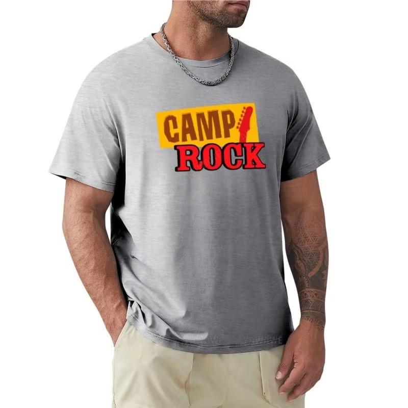 2025 ny sommar herr t-shirt märke topp läger rock T-shirt o-hals skjorta anime herrkläder Högkvalitativ bekväm och mjuk