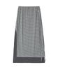 Lense Striped Layered Long Skirt Gray