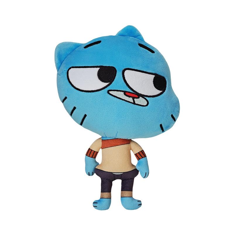 Cartoon Amazing World of Gumball Darwin Anais Plush Doll Cute Cat Bunny Rabbit Fish Stuffed Toy Birthday Gift for Kids Fans Gift