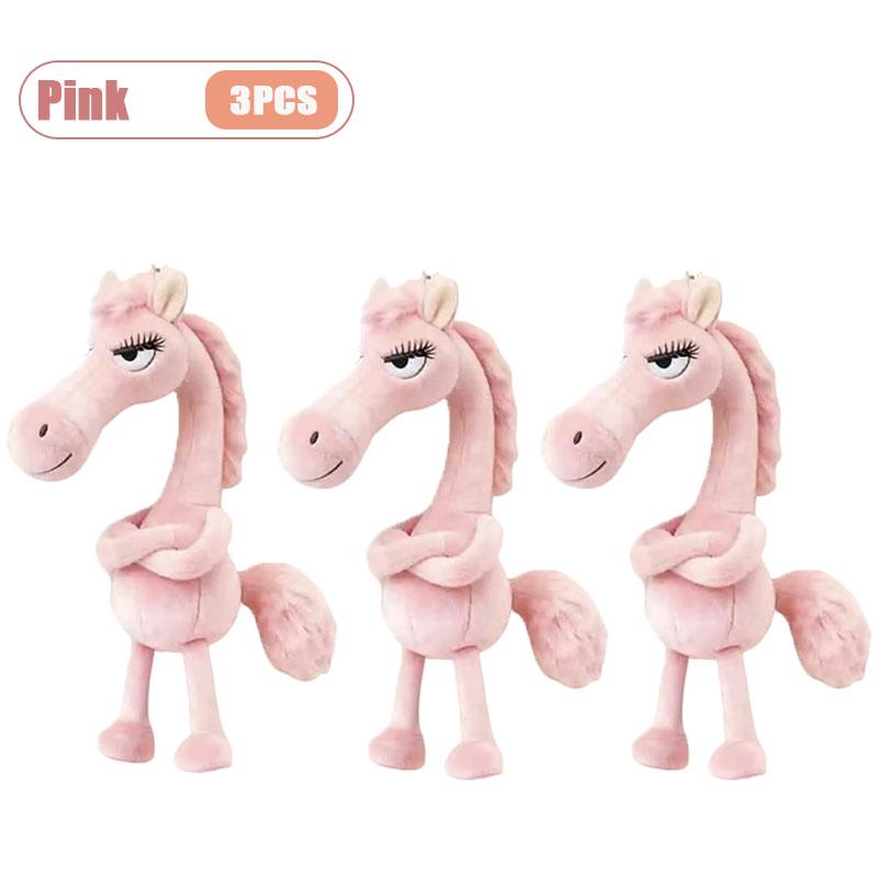 1/3/5/10PCS 2026 Year of The Horse Black Horse Plush Mascot Hanging Ornament Small Pony Bag Pendant Decoration