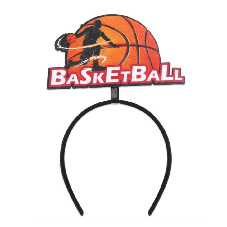 Basketball Championship Hairhoop Sporty Hairband with Nonwoven Fabric Design For Sports and Basketball Enthusiasts