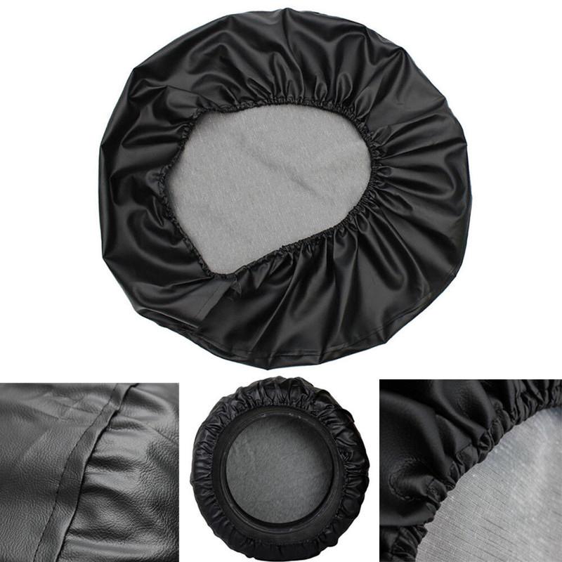 13 14 15 16 17 Inch Black Waterproof Spare Tire Cover Dustproof Wheel Tyre Protector For SUV RV Truck Camper Van Off-Road